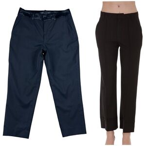 Marc by Marc Jacobs Crop Wool Pants High Rise Satin Sash Grunge Goth Size 6